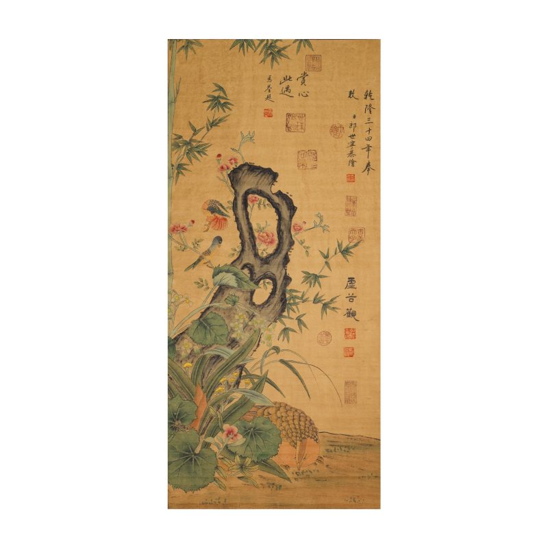 郎世宁《花鸟图》